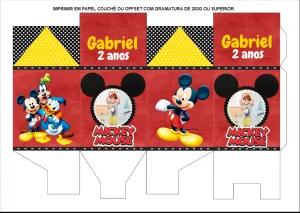 Caixa Milk Mickey Mouse com Foto para Editar e Imprimir
