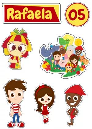 Topo de Bolo Sítio do Picapau Amarelo com Personagens para Editar