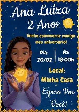 Convite Aniversário Wish: O Poder dos Desejos para Editar
