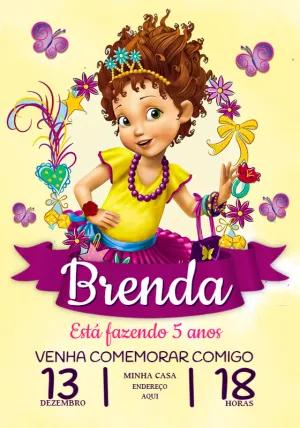 Convite de Aniversário Fancy Nancy Clancy para Editar Online