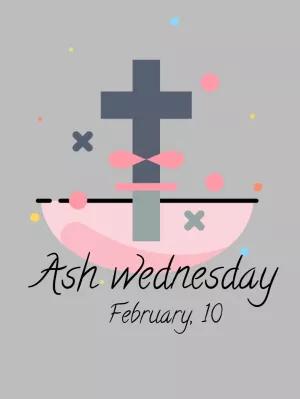 Modern Ash Wednesday Invitation to Edit Online