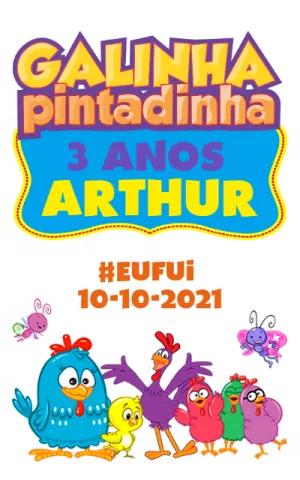 Arte para Copo Galinha Pintadinha Aniversário para Editar