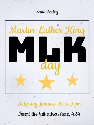 Martin Luther King Day Flyer Template to Edit Online