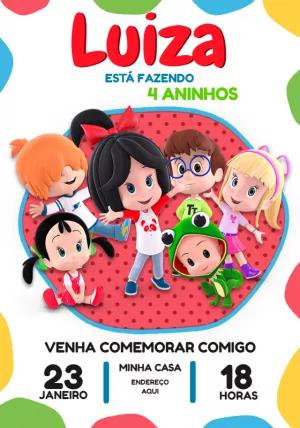 Convite Aniversário Cleo e Cuquin para Editar Online