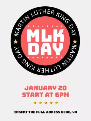 Martin Luther King Day Commemorative Post Editable Online