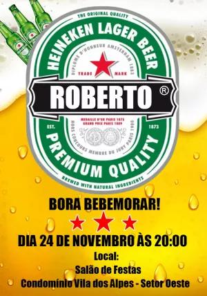 Convite Aniversário Boteco Heineken para Editar Online