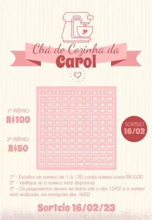 Rifa Chá de Cozinha Delicada para Editar Online