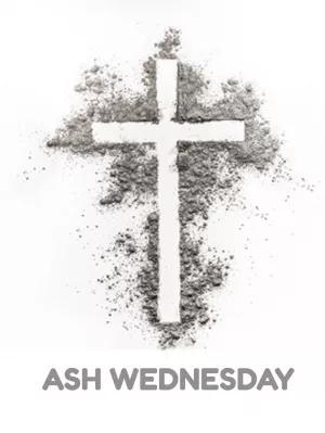 Ash Wednesday Invitation with Cross to Edit Online