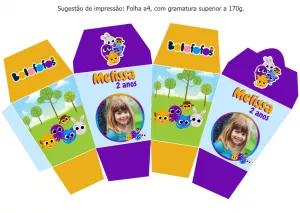 Caixa Sushi Bolofofos para Editar Online | Festa Infantil