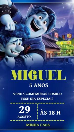 Convite de Aniversário Dois Irmãos Editável Online