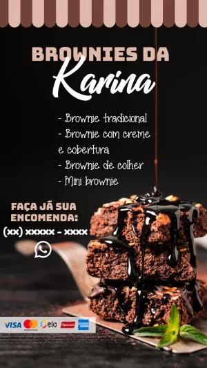 Flyer de Doceria de Brownies para Editar Online