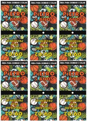 Capa para Pirulito Festa Esportes para Editar Online