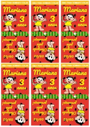 Capa para Pirulito Festa Magali para Editar e Imprimir