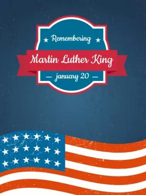 Patriotic Holiday Post with Vintage Flag to Edit Online