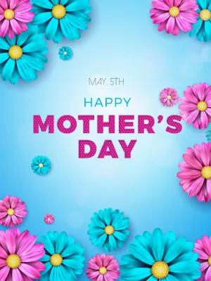 Happy Mother's Day Floral Post to Edit Online