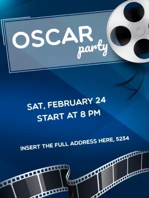 Oscar Themed Party Invitation to Edit Online