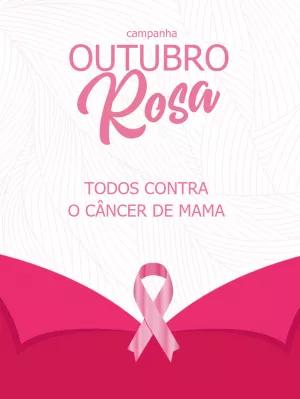 Arte Editável para Campanha Outubro Rosa para Editar Online