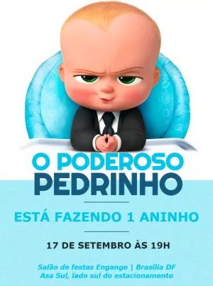 Convite de Aniversário O Poderoso Chefinho para Editar Online