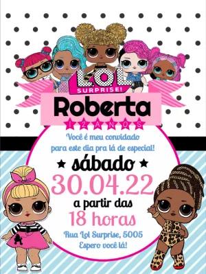 Convite de Aniversário LOL Surprise para Editar Online