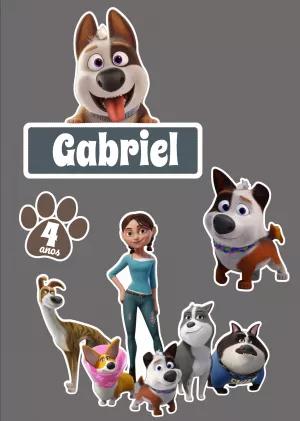 Topo de Bolo Encrencão com Personagens para Editar Online