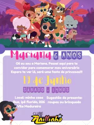 Convite de Aniversário Clube da Anittinha para Editar Online