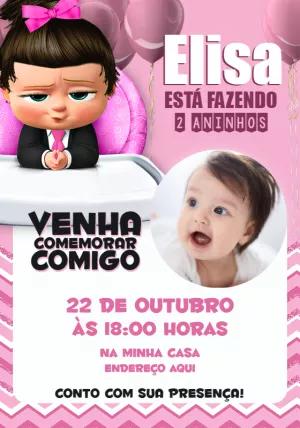 Convite A Poderosa Chefinha com Foto para Editar Online