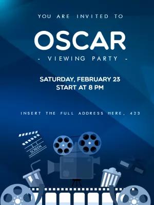 Editable Movie Awards Night Party Invitation to Customize