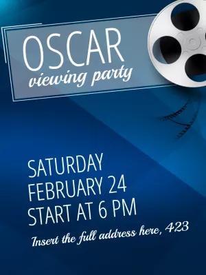 Oscar Viewing Party Invitation Template to Edit Online