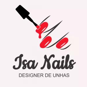 Logo Manicure Profissional com Esmalte para Editar