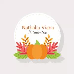Logo Nutricionista Editável com Abóbora para Baixar