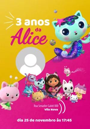 Convite Aniversário A Casa Mágica da Gabby para Editar Online