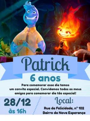 Convite de Aniversário Elementos para Editar Online