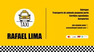 Cartão de Visita Taxista Profissional para Editar Online