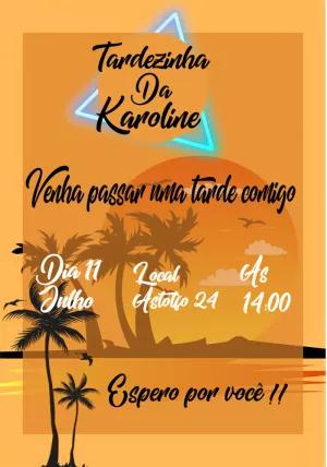 Convite de Aniversário Tardezinha para Editar Online
