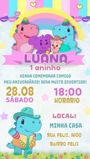 Convite de Aniversário BabyTube para Editar Online