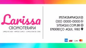 Cartão de Visita Cromoterapia Colorido para Editar Online