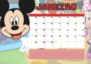 Planner Temático Mickey Mouse Editável para Imprimir