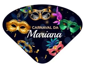 Ventarola de Carnaval com Máscaras para Editar Online