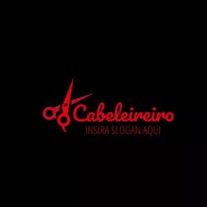 Logo para Cabeleireiro com Tesoura para Editar Online