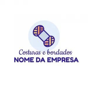 Logo para Ateliê de Costura e Bordado para Editar Online