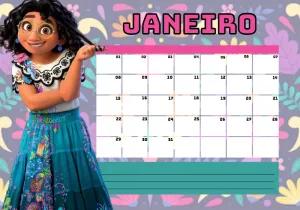 Planner Tema Encanto com Personagens para Editar e Imprimir