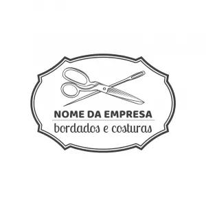 Logo para Ateliê de Costura e Bordado para Editar Online