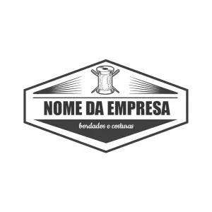 Logo para Ateliê de Costura: Modelo Vintage para Editar