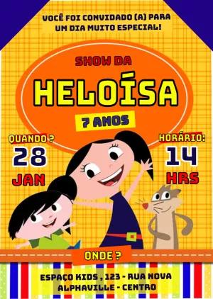 Convite de Aniversário Show da Luna para Editar Online