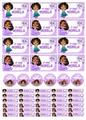 Kit Etiqueta Escolar Encanto Disney Editável Online