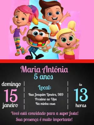 Convite de Aniversário José Comilão para Editar Online