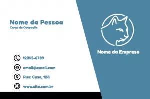 Cartão de Visita Pet Shop Profissional para Editar Online