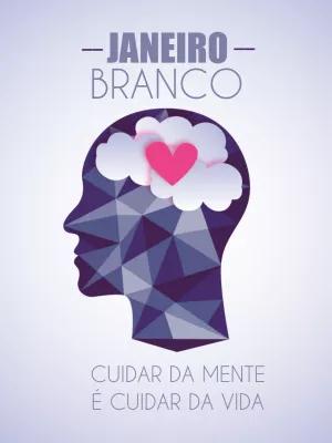 Post Janeiro Branco sobre Saúde Mental para Editar Online