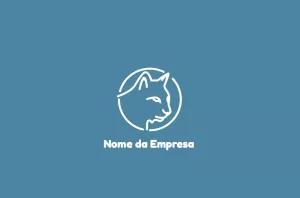 Logo Editável para Pet Shop com Gato para Criar Online