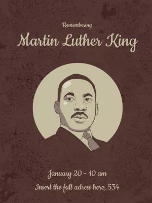 Martin Luther King Day Tribute Post to Edit Online